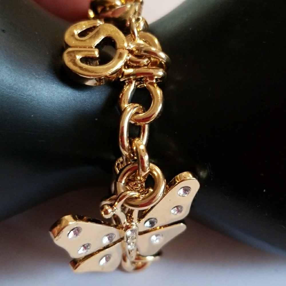 Vintage Gold color Charm Bracelet